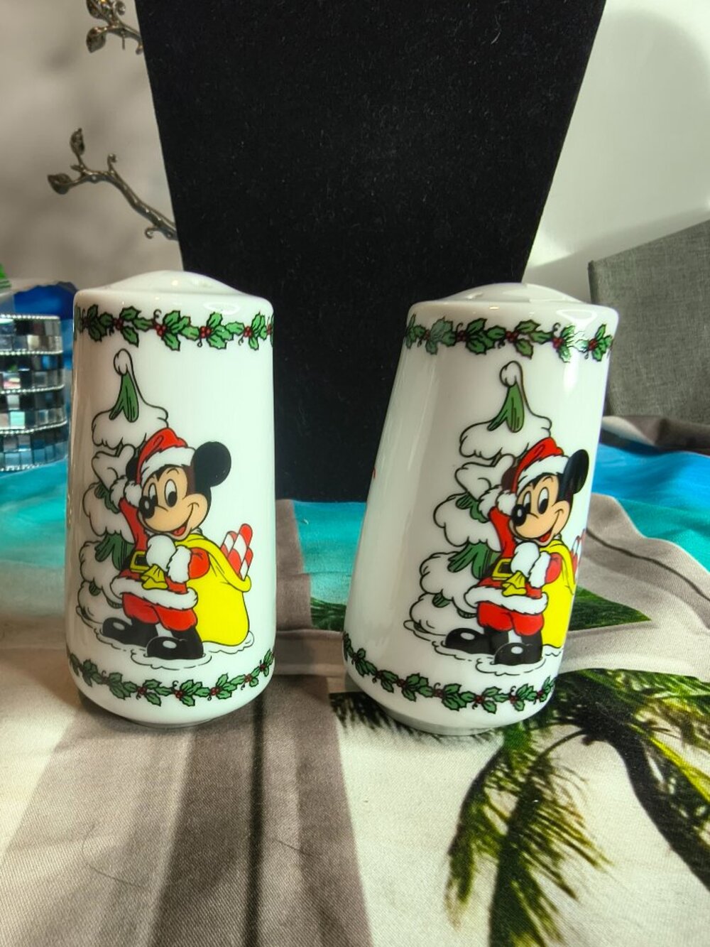 Disney Japan Christmas Salt and Pepper Shakers
